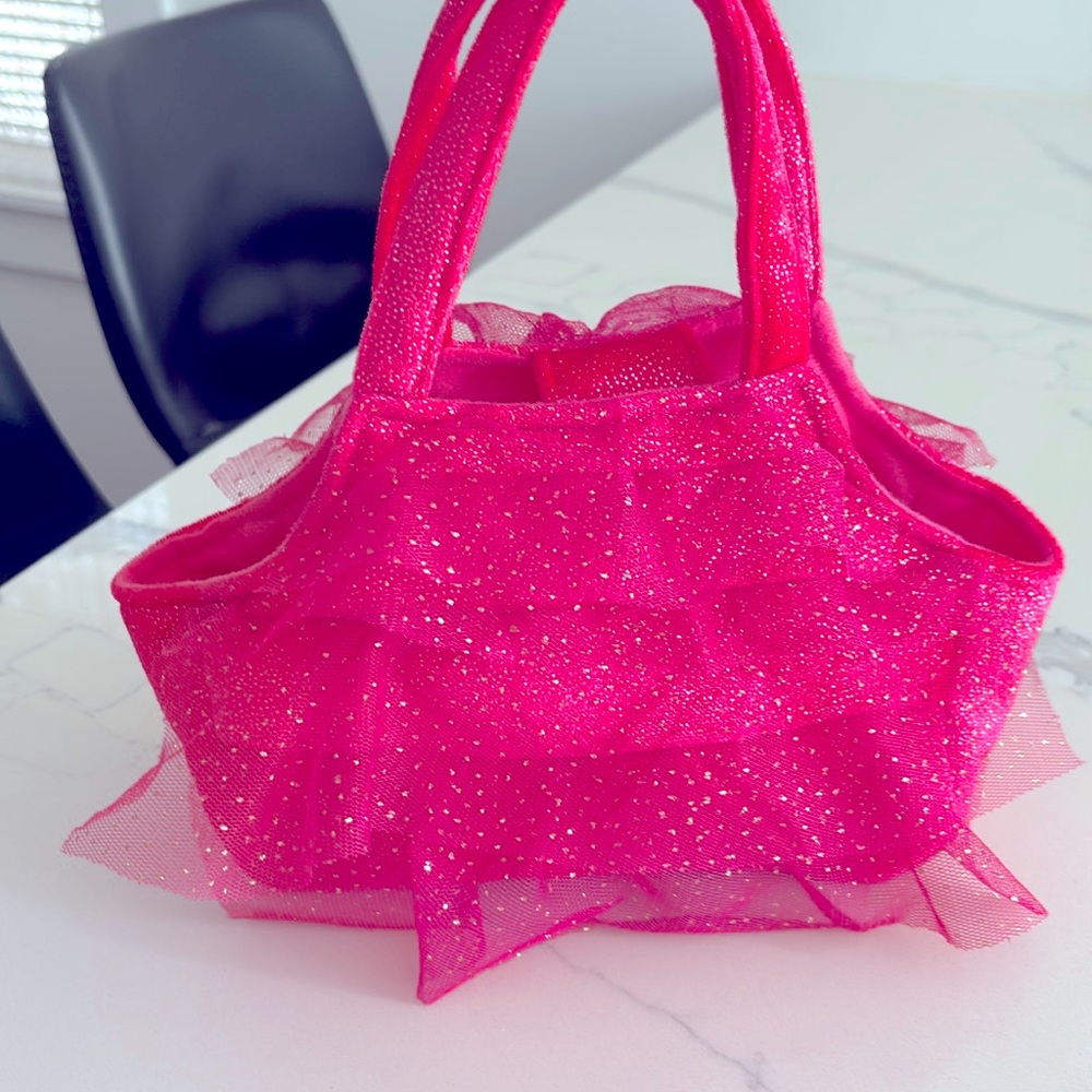 Pink Glitter Little Girls Bag